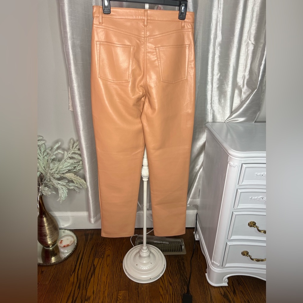 Wilfred salmon|peach Faux Leather Ankle Jeans - Picture 2 of 3
